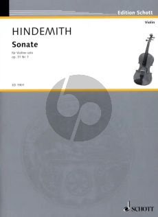 Hindemith Sonate Op.31 No.1 (1924) Violine solo