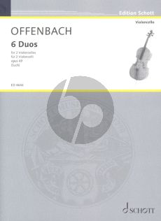 Offenbach 6 Duette Op.49 2 Violoncellos (1st.Position) (edited by Percy Such)