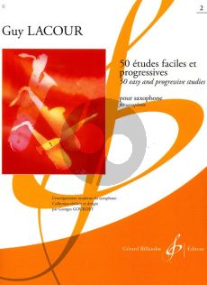 Lacour 50 Etudes Faciles et Progressives Vol.2 Saxophone