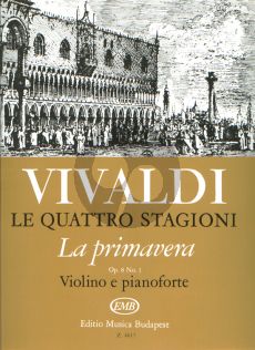 Vivaldi Concerto Op.8 No.1 RV 269 La Primavera 4 Seasons for Violin and Piano (Sulyok-Tatrai) (EMB)