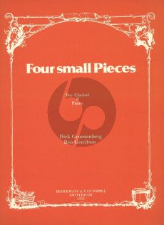 Groenenberg Gerritsen 4 Small Pieces for Clarinet Bb and Piano