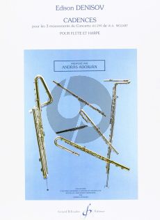Denisov Cadences pour le 3 mouvements du Concerto KV 299 de W.A. Mozart (Flute et Harpe)