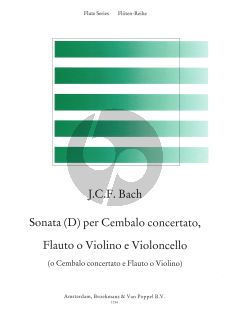 Bach Sonata D-major Cembalo Concertato-Flute[Violin] and Violoncello (De Reede)