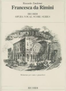 Zandonai Francesca di Rimini Vocal Score