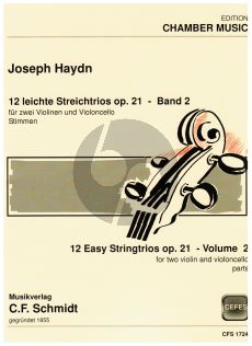 Haydn 12 leichte Trios Op.21 Vol.2 2 Vi.-Vc. (Stimmen)