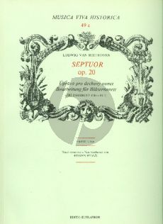Beethoven Septuor Op.20 2 Oboes-2 Clarinets (Bb)-2 Horns-2 Bassoons) (Score)