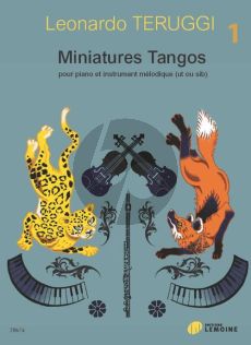 Teruggi Miniatures Tangos Vol. 1 for a Melody Instrument (C/Bb) and Piano