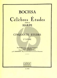 Bochsa 50 Etudes Op. 34 Vol. 2 Harp dediees a J.B.Cramer (Alphonse Hasselmans) (Grades 5-7)