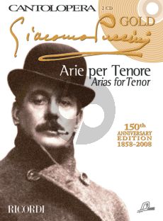 Puccini Puccini Arias for Tenor Voice and Piano (Bk-Cd) (Gold Ed.) (Series Cantolopera)