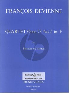 Devienne Quartet F-major Op.73 No.2 (Bassoon and Strings Score/Parts) (Voxman)