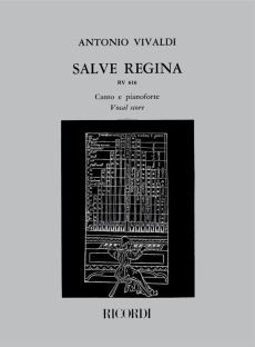 Vivaldi Salve Regina (Antifona RV 616) Alto Voice and Orchestra (Vocal Score) (edited by Pigato)