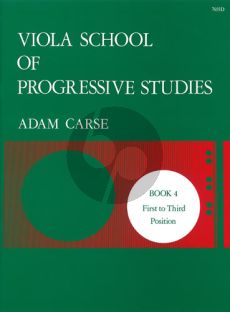 Carse Viola School of Progressive Studies Vol. 4 (First to Third Position)