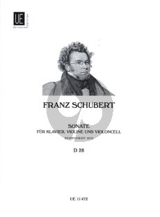 Schubert Sonate B-dur D.28 Klavier-Violine und Violoncello (1812) (edited by Alfred Orel)