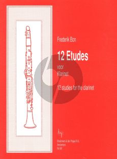 Bon 12 Studies for Clarinet