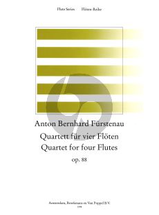 Furstenau Quartet Op.88 4 Flutes (Score/Parts) (edited by Peter van Munster)