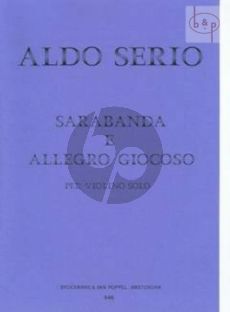 Sarabande and Allegro Giocoso Violin solo