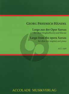 Handel Largo aus 'Xerxes' fur Oboe [English Horn] und Klavier (Bearbeitet von Theodore Lalliet)