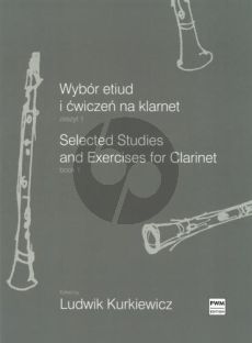 Kurkiewicz Selected Studies and Exercises Book 1 Clarinet