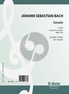 Bach Trio Sonata E-Minor BWV 528 for Piano Solo (Arranged by August Stradal)