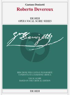 Donizetti Roberto Devereux Vocal Score (it./engl.) (edited by Julia Lockhart)