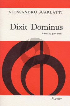 Scarlatti Dixit Dominus for SATB and Organ Vocalscore (Edited by John Steele)