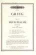 Grieg 4 Psalmen Op.74 Baritone-SATB (English) (Peters)