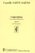 Saint Saens Variations sur un theme de Beethoven Op.35 2 Pianos (2 Scores included)