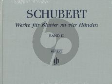 Schubert Werke vol.2 Klavier 4 Handen Hardcover / Leinen / Gebonden (Henle-Urtext)