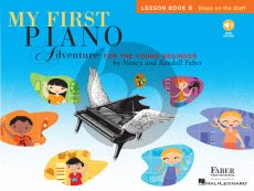 Faber My First Piano Adventure Lesson Book B (Steps on the Staff) (Book with Audio online)