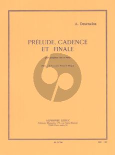 Desenclos Prelude,Cadence et Finale Saxophoe alto et Piano