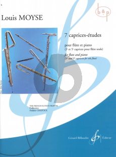 7 Caprices-Etudes for Flute and Piano (No.3 and 5 for Solo Flute)