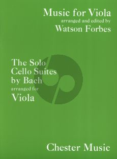 Bach 6 Suites for Viola (originally for Cello) (Arranged and Edited by Watson Forbes)