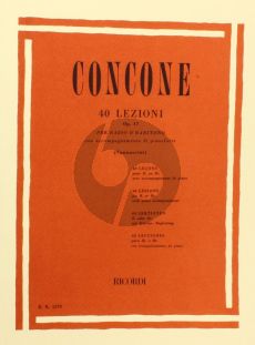 Concone 40 Lessons Op.17 Bass/Baritone