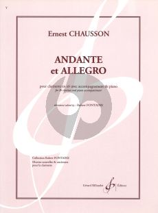 Chausson Andante et Allegro Clarinet Bb - Piano (Fontaine)