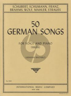 50 German Songs high Voice-Piano