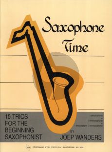 Wanders Saxophone Time 3 Saxophones (ATT) (Score/Parts) (Grade 1 - 2)