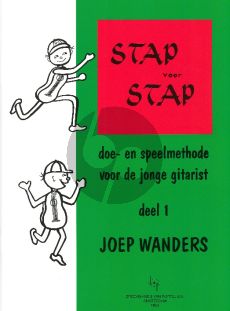 Wanders Stap voor Stap Vol.1 Methode voor Gitaar voor jonge kinderen (Method for Young Children Dutch Language)