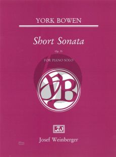 Bowen Short Sonata Op. 35 Piano solo