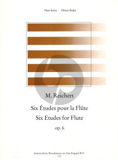 Reichert 6 Etudes Op.6 for Flute (edited by Thies Roorda) (Grade 3)