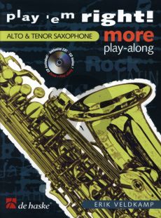 Veldkamp Play 'em Right! More Playalong Alto/Tenor Sax (Bk-Cd)