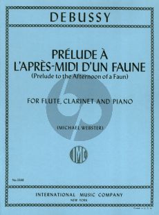 Debussy Prelude l'Apres Midi d'un Faune for Flute-Clarinet-Piano