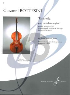 Tarantella a-minor Double Bass-Piano