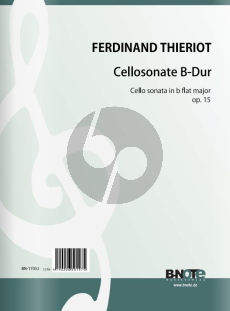 Thieriot Sonate B-dur Opus 15 für Cello und Klavier