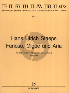 Staeps Furioso, Gigue und Aria fur Sopran oder Altblockflote und Klavier