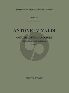 Vivaldi Concerto F-major RV 288 Violin-Strings and Bc (Full Score) (Gian Francesco Malipiero)