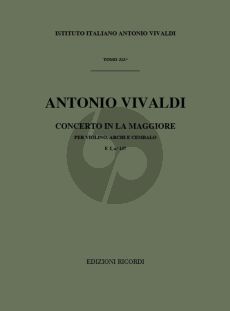 Vivaldi Concerto A-major RV 353 Violin-Strings and Bc (Full Score) (Gian Francesco Malipiero) Nabestellen