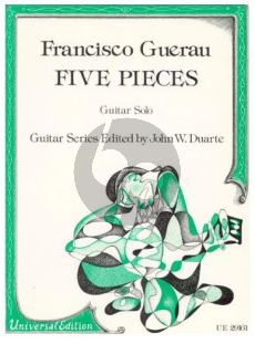 Guerau 5 Pieces from Poema Harmonica for Guitar (edited by John W. Duarte)