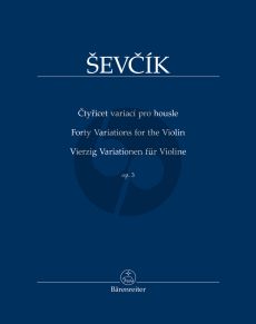 Sevcik 40 Variations for the Violin Op.3 (edited by Pavel Kudelásek)