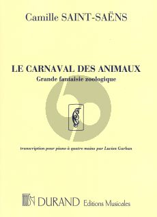 Saint-Saens Carnaval des Animaux for Piano 4 Hands (transcr. Lucien Garban)