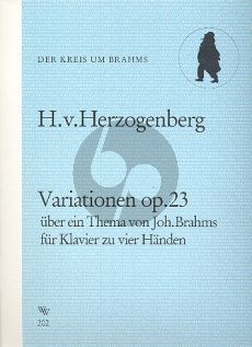 Herzogenberg Variationen Op.23 über ein Thema von Johannes Brahms